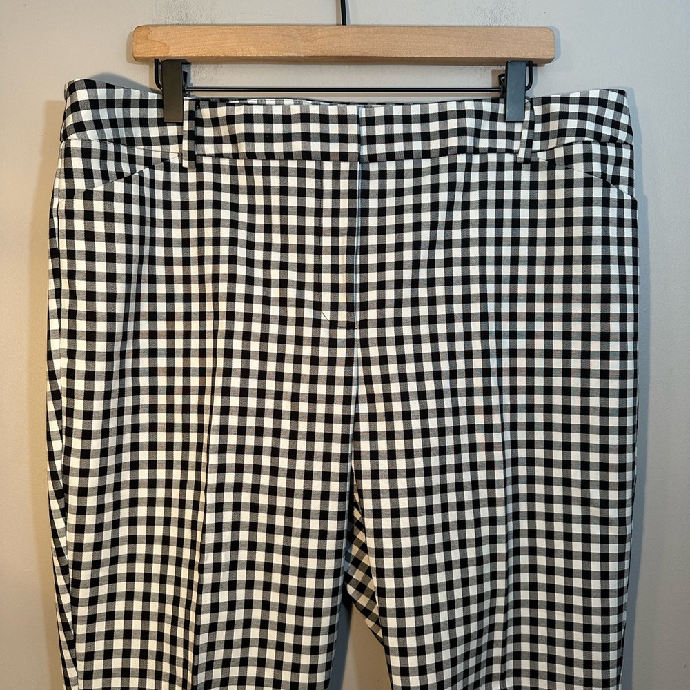 NWT TALBOTS Women's 16 Petite Hampshire Ankle Dress Pants Straight Leg Gingham - Picture 10 of 11